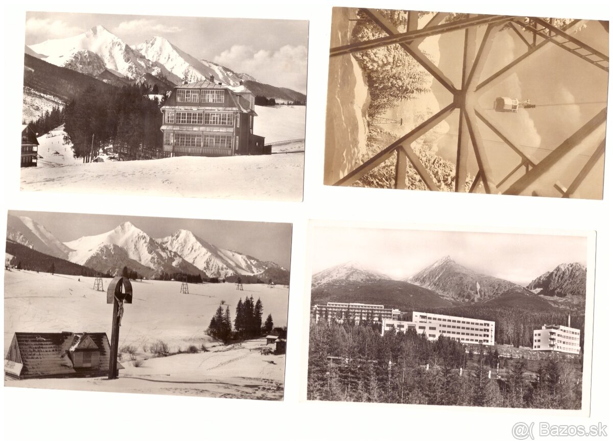 Pohľadnice Vysoké Tatry čienobiele - 4
