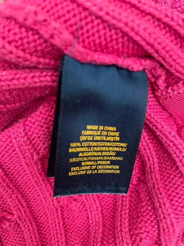 Ralph Lauren ružové pletené šaty S/M - 4