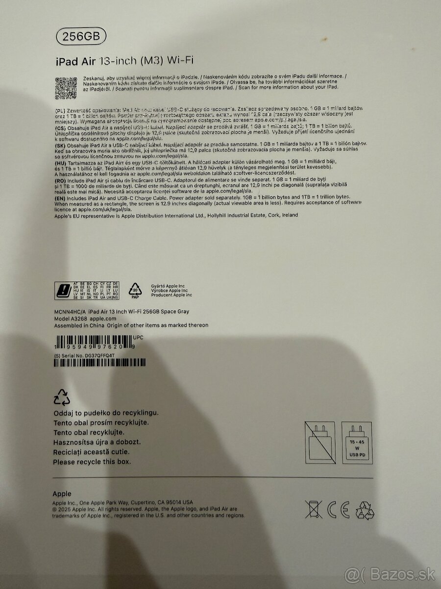 Apple iPad Air M3 13” 256 GB vesmírna sivá - 4