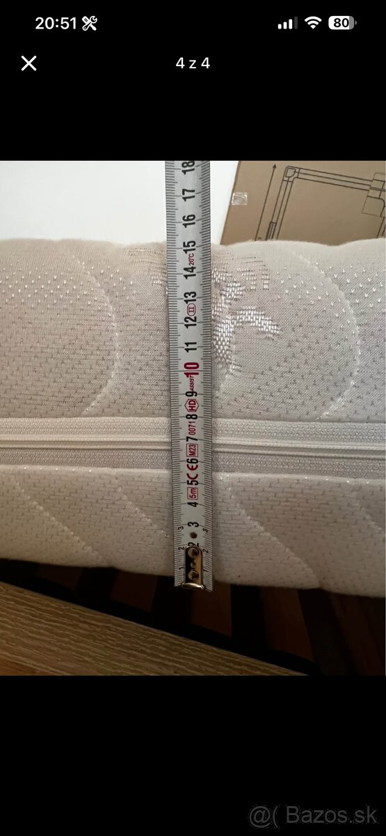 Predám postel +matrac+ rošt - 4
