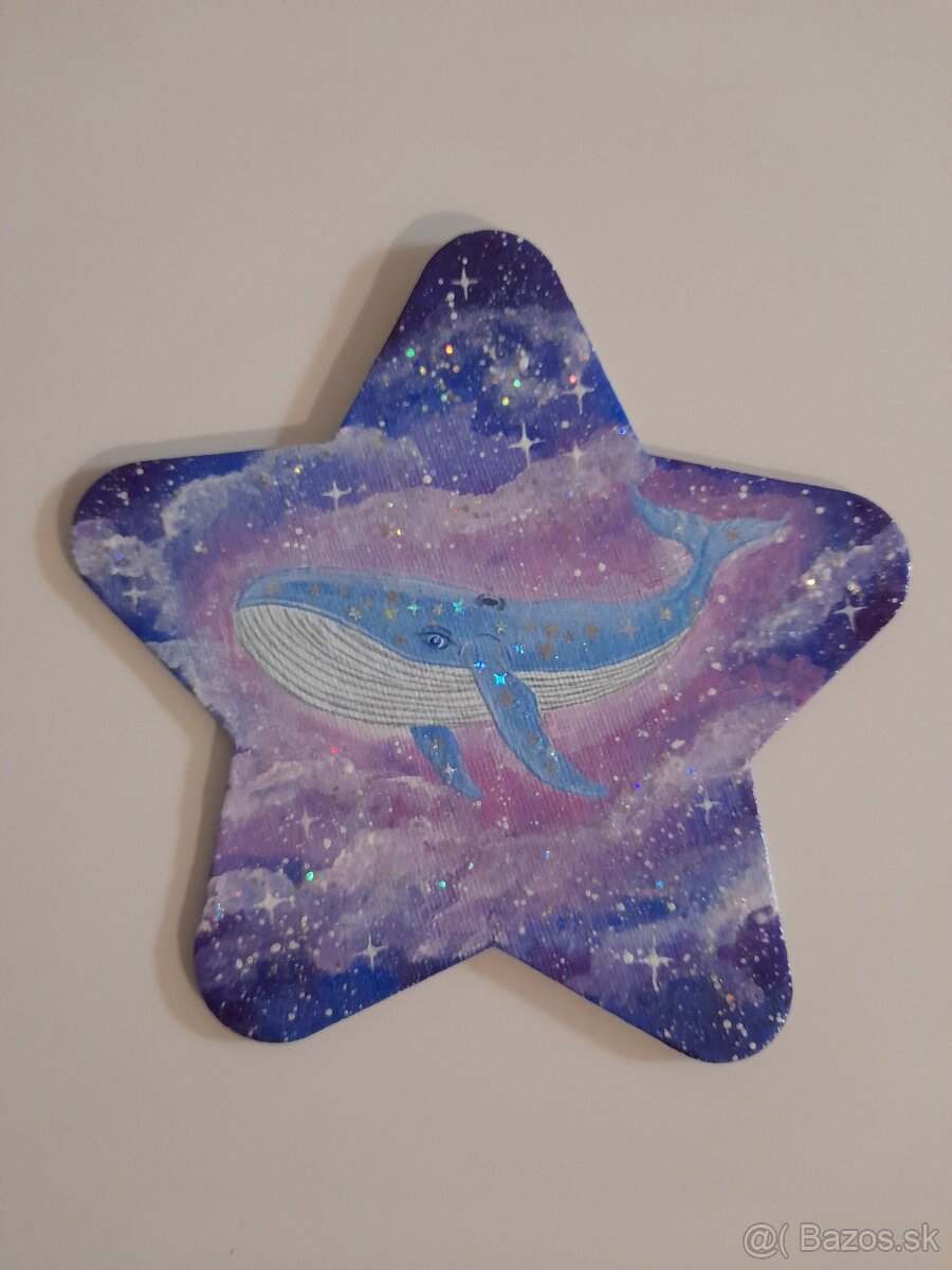 Akryl veľryba, vesmír - 4