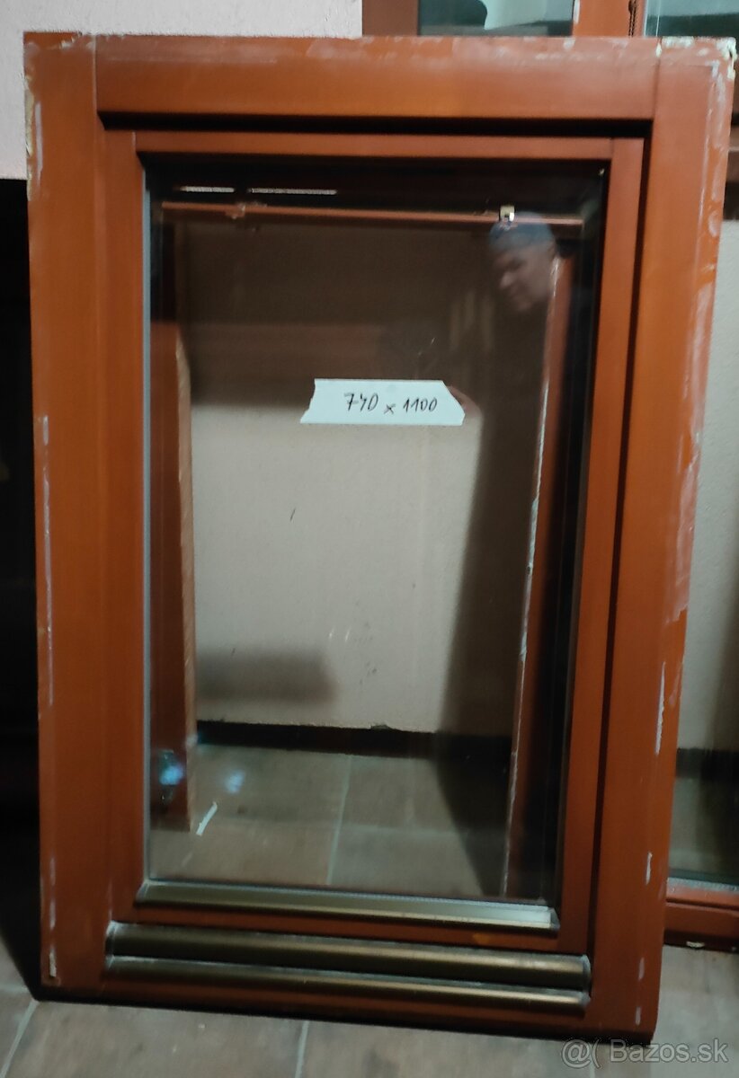 okna 2sklá a dvere balk. euro-rámy použité - 4