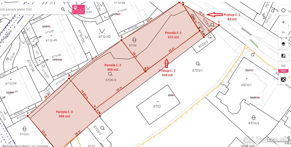 Stavebná parcela na Kolibe - Jeséniova, Bratislava - 4