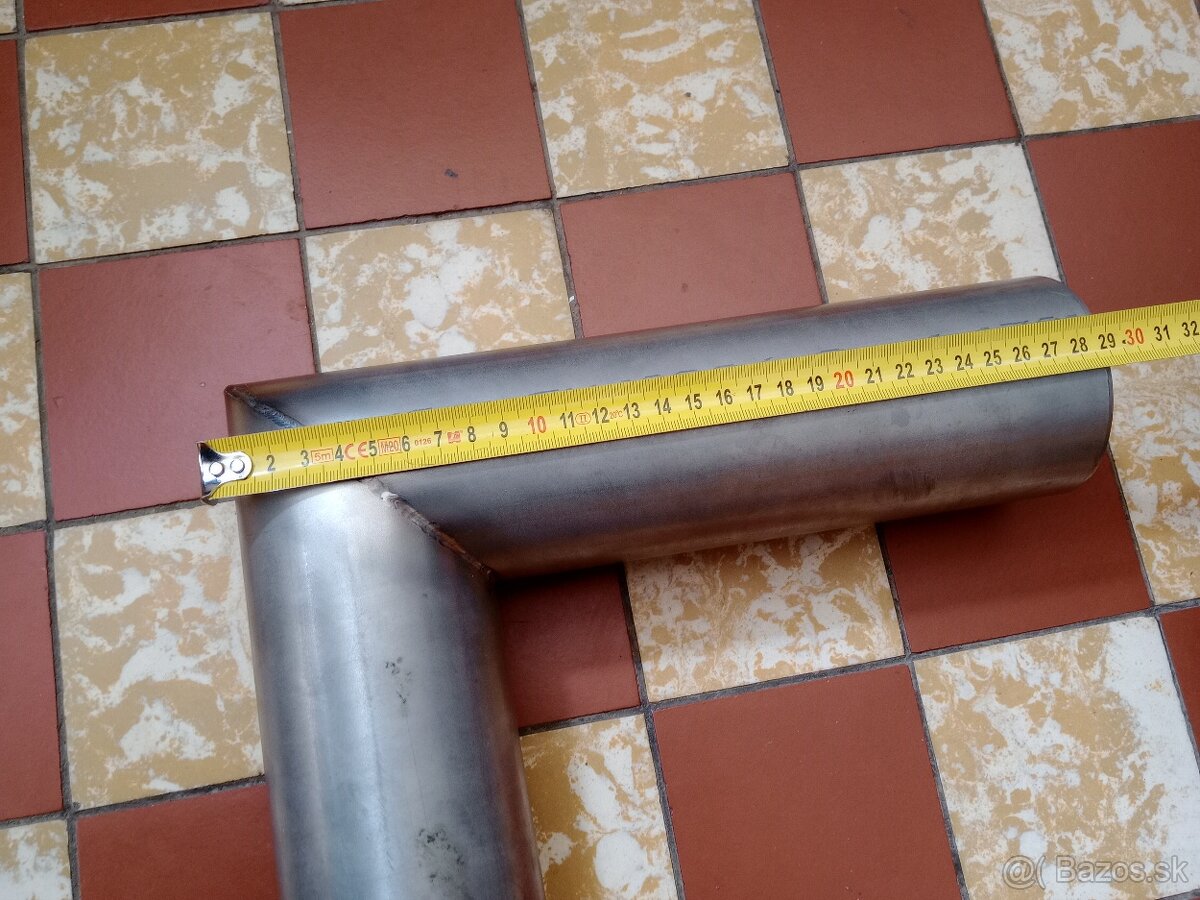 Predám nerezové koleno D80mm - 4