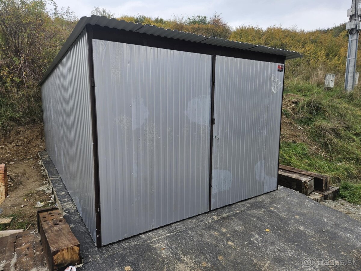 Plechové garáže od 3x5m - 4