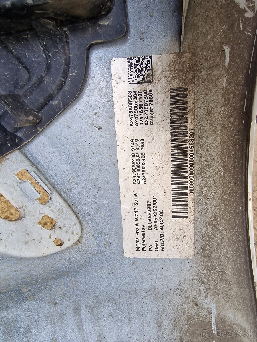 Náraznik predny Mercedes B , W 247 - 4