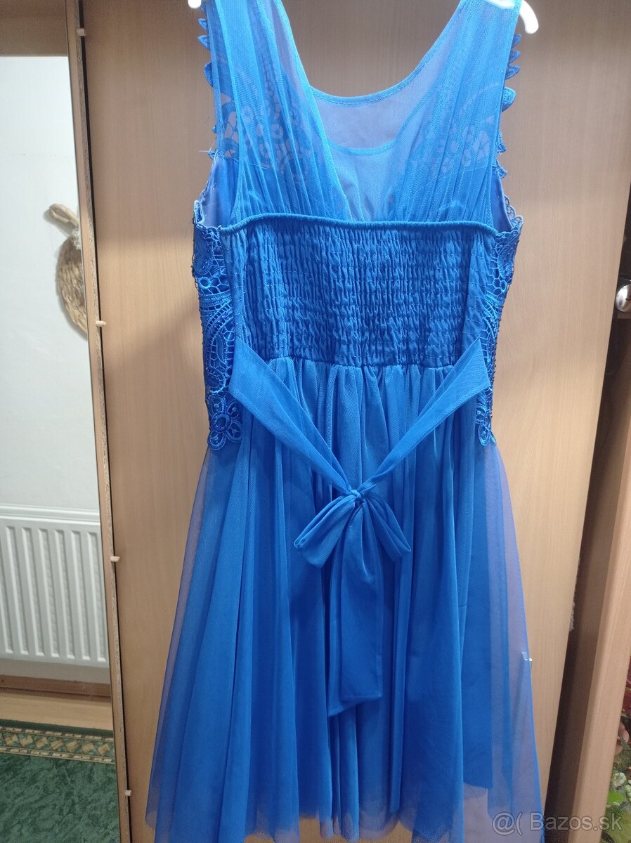 Kratke saty kralovsky modre - 4