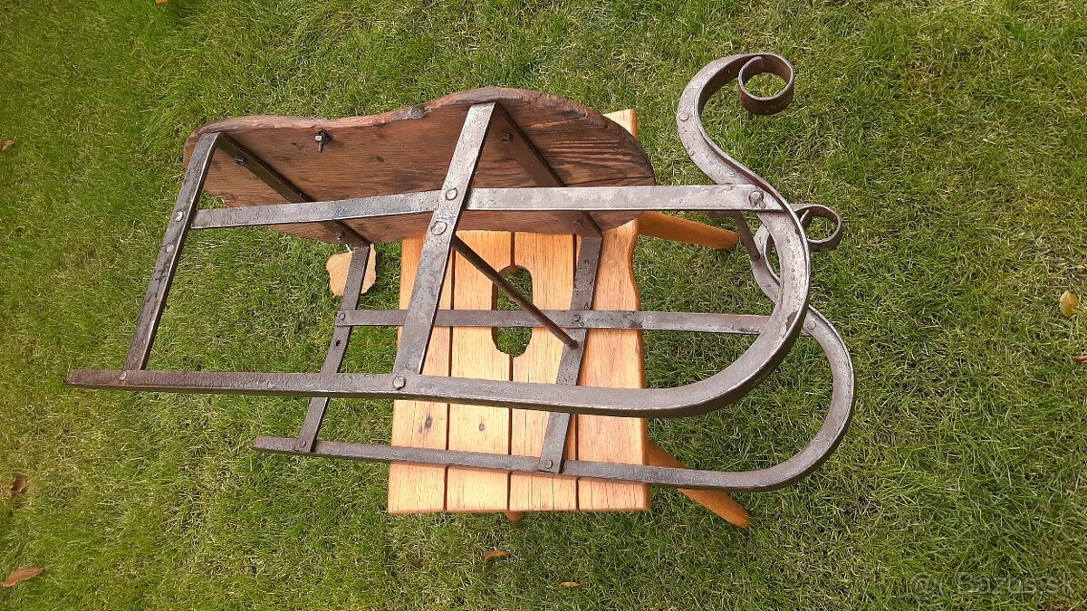 Historické, ľudové sánky - MUZEÁLNY kus. - 4