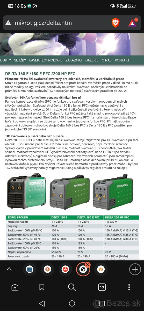 Zváračka migatronic Delta 160-E - 4
