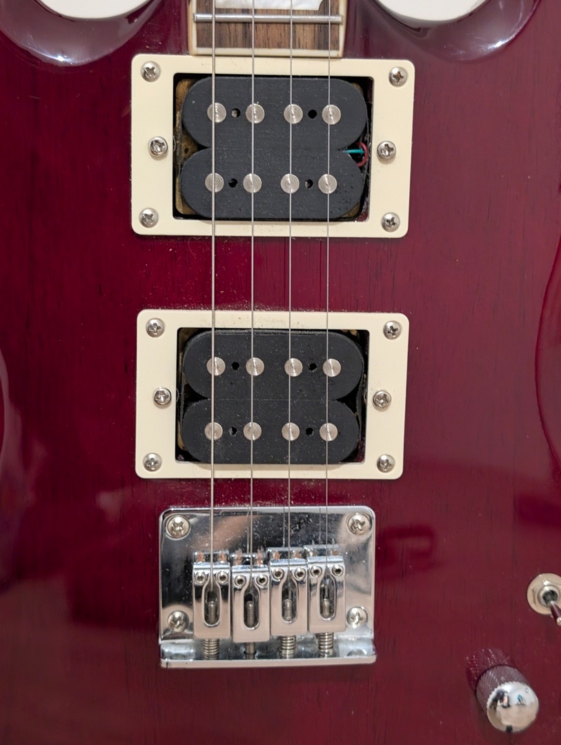 Flight Pioneer Solid Body Cherry Red Electric Ukulele - 4