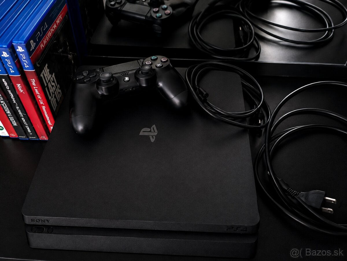 PS4 Slim 500GB + 1 ovládač + 7 hier - 4