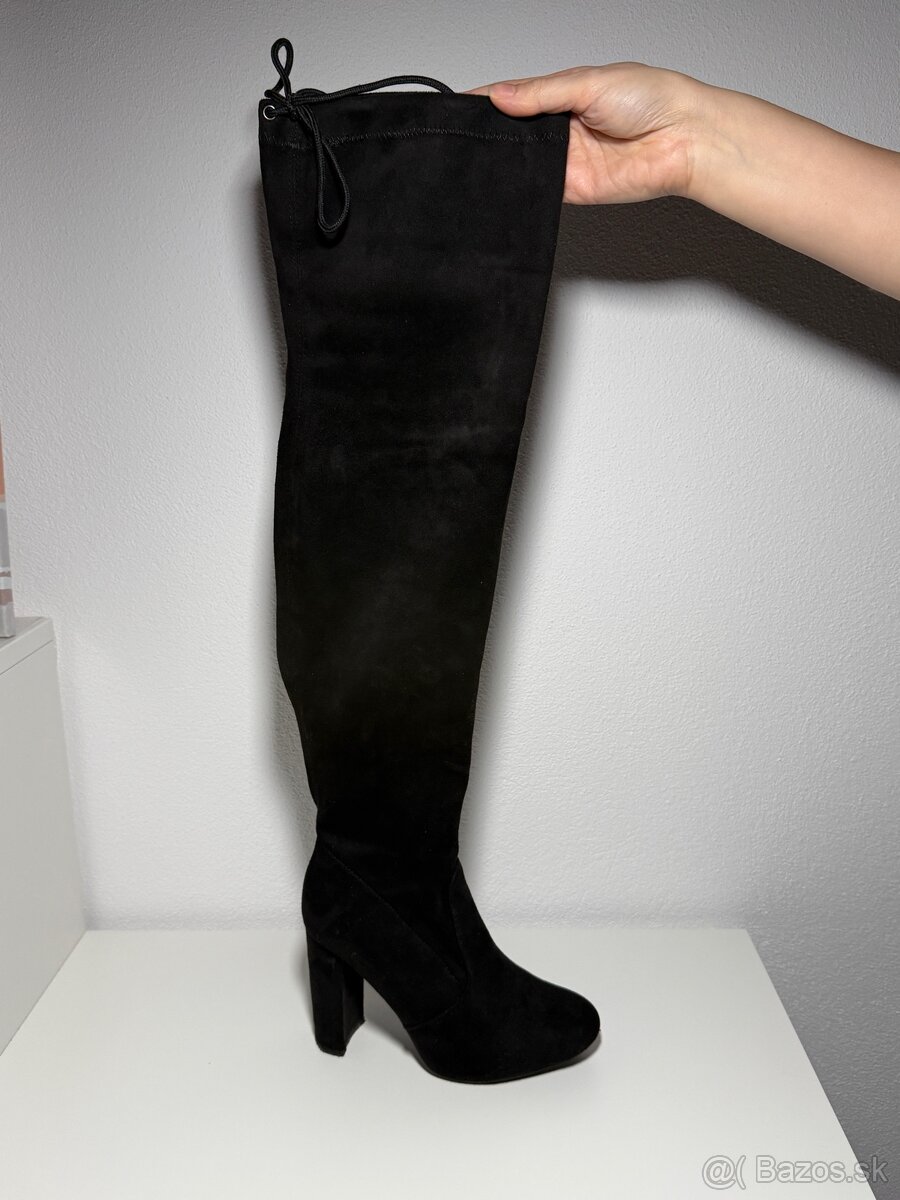Semišové botfordy čižmy - 4