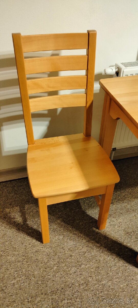 Bukový kuchynský stôl so stoličkami - 4