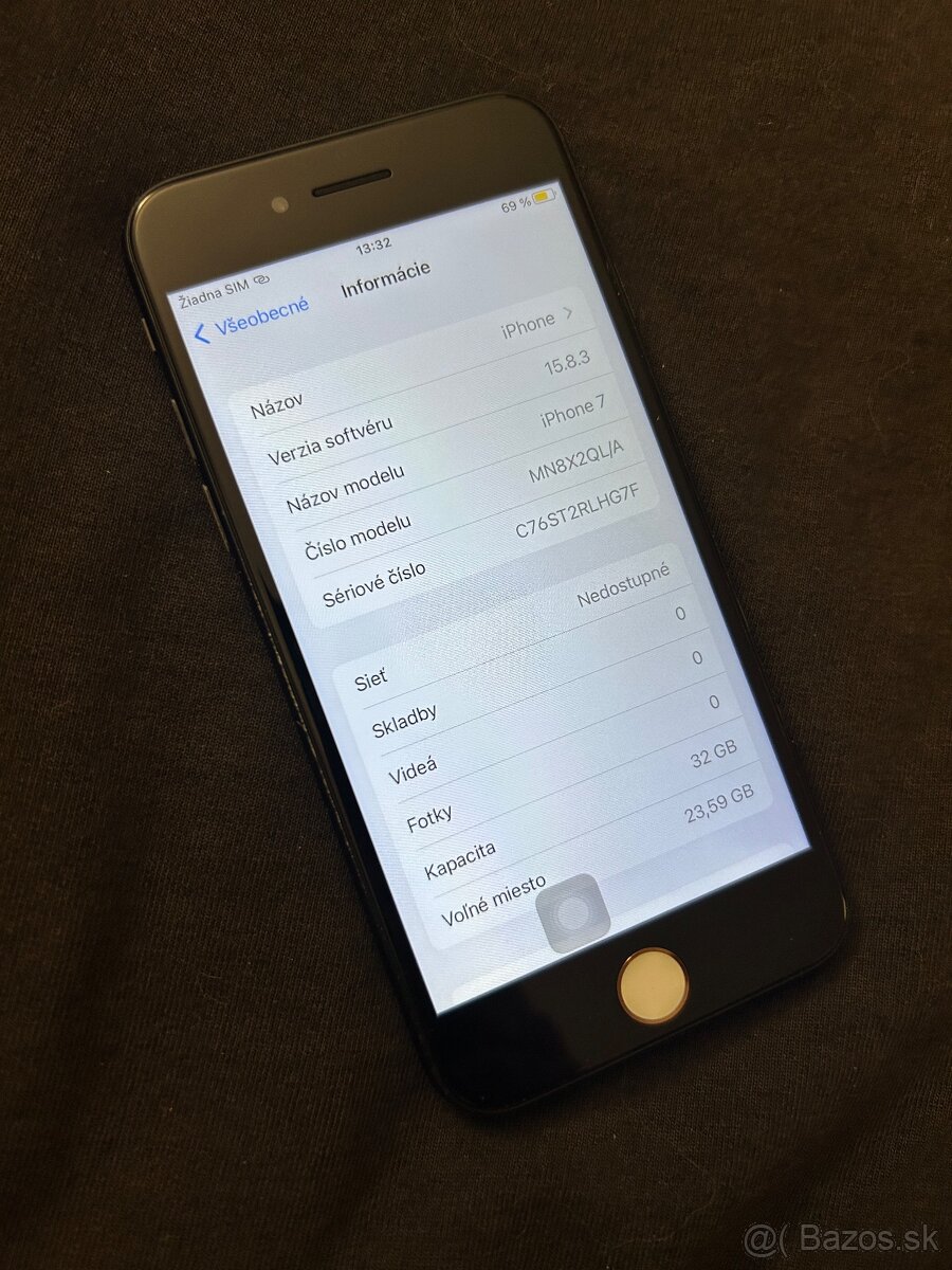 Iphone 7 32GB black - 100% batétia - 4