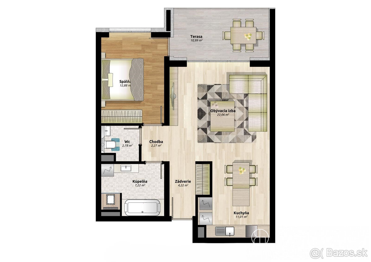 BOSEN | IDEAL Homes | 2 izbový byt, Dunajská Streda - 4