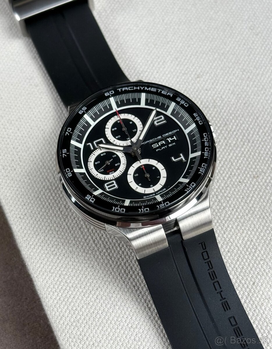 Porsche Design, model P6360 black dial, originál hodinky - 4