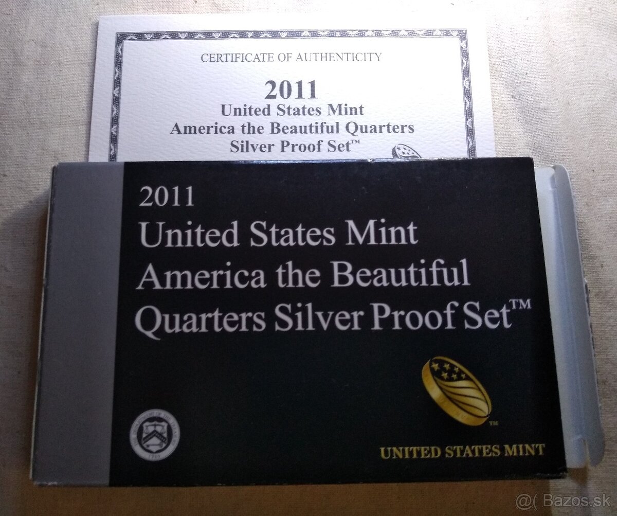 8x Strieborných proof sád "America the Beautiful" 2010-201 - 4