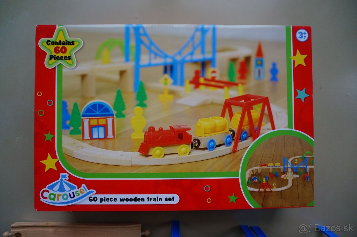 Drevená železnica s vláčikmi - 4
