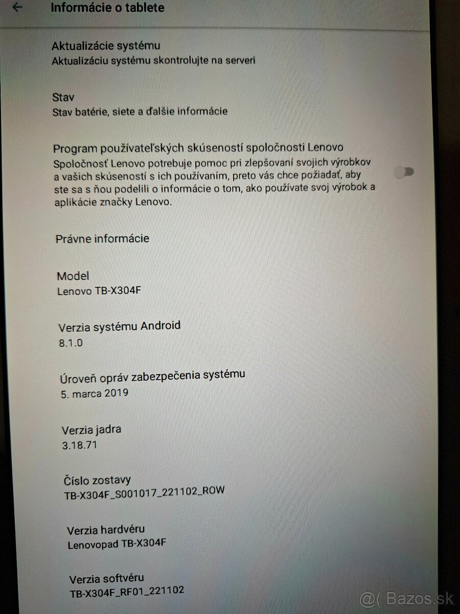 Lenovo 10" tablet, TB-X304F + púzdro - 4