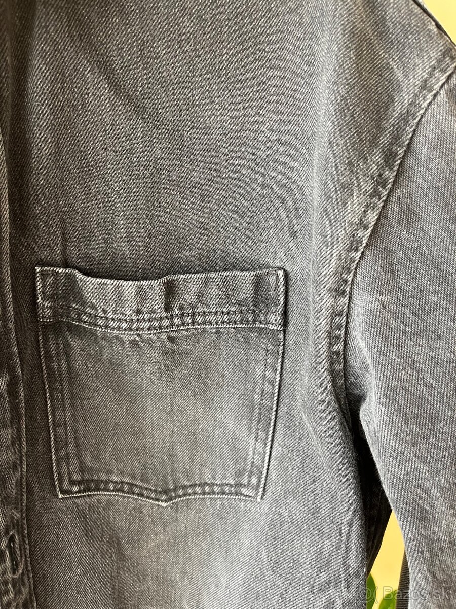 Riflová košeľová bunda M - 4