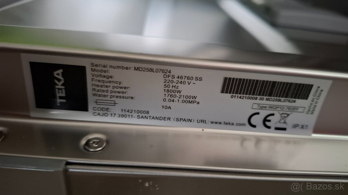 Umývačka riadu Teka - 4