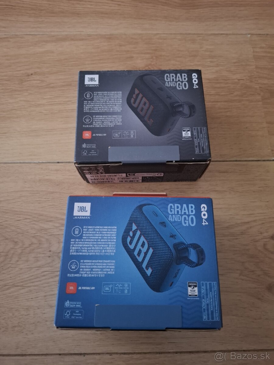 JBL Clip 5 a JBL Go 4 a JBL Go Essential - 4