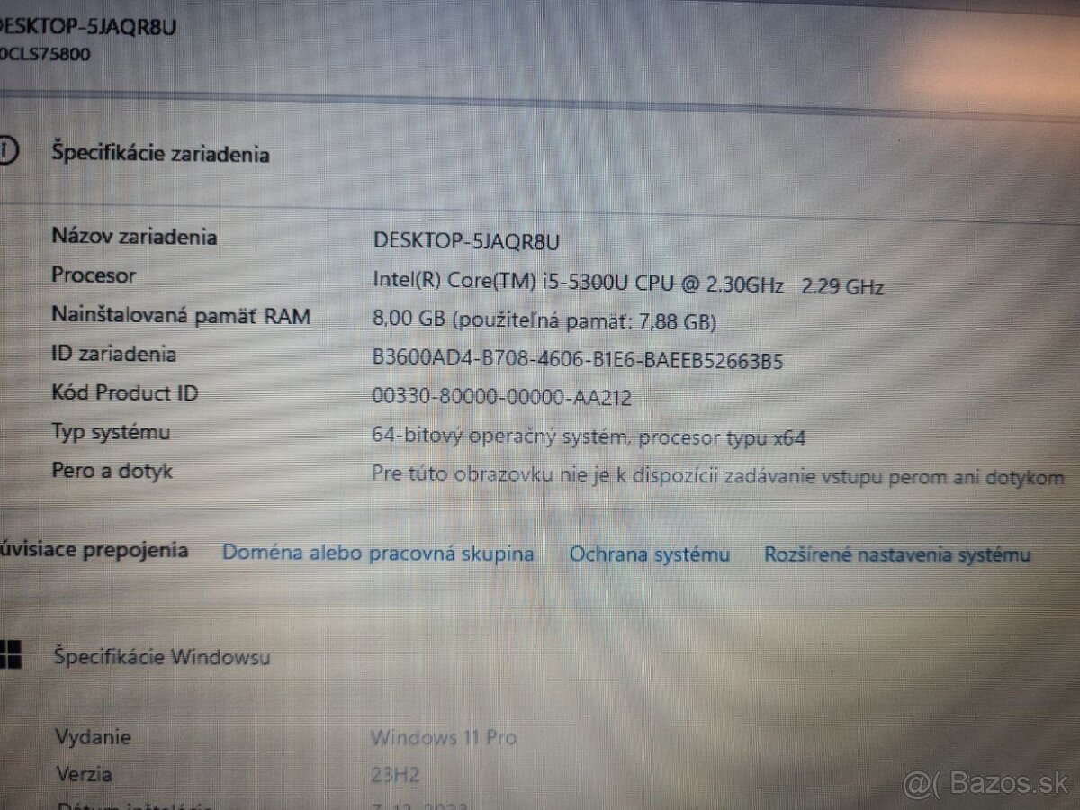 Pracovný Thinkpad X250 i5 ~2,9Ghz 12,5", 8Gb, 480 Gb SSD - 4