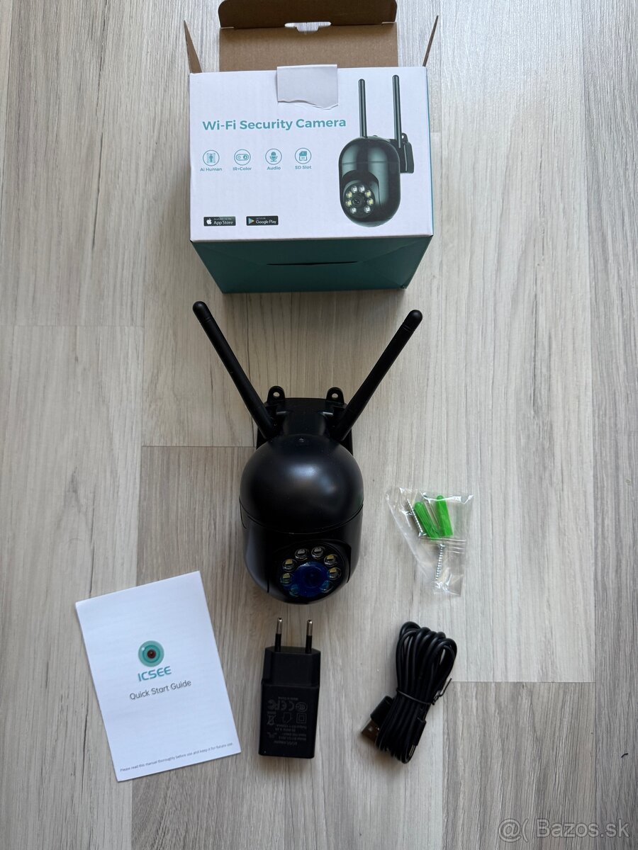 Vonkajsia otocna cierna WIFI IP KAMERA FHD - 4