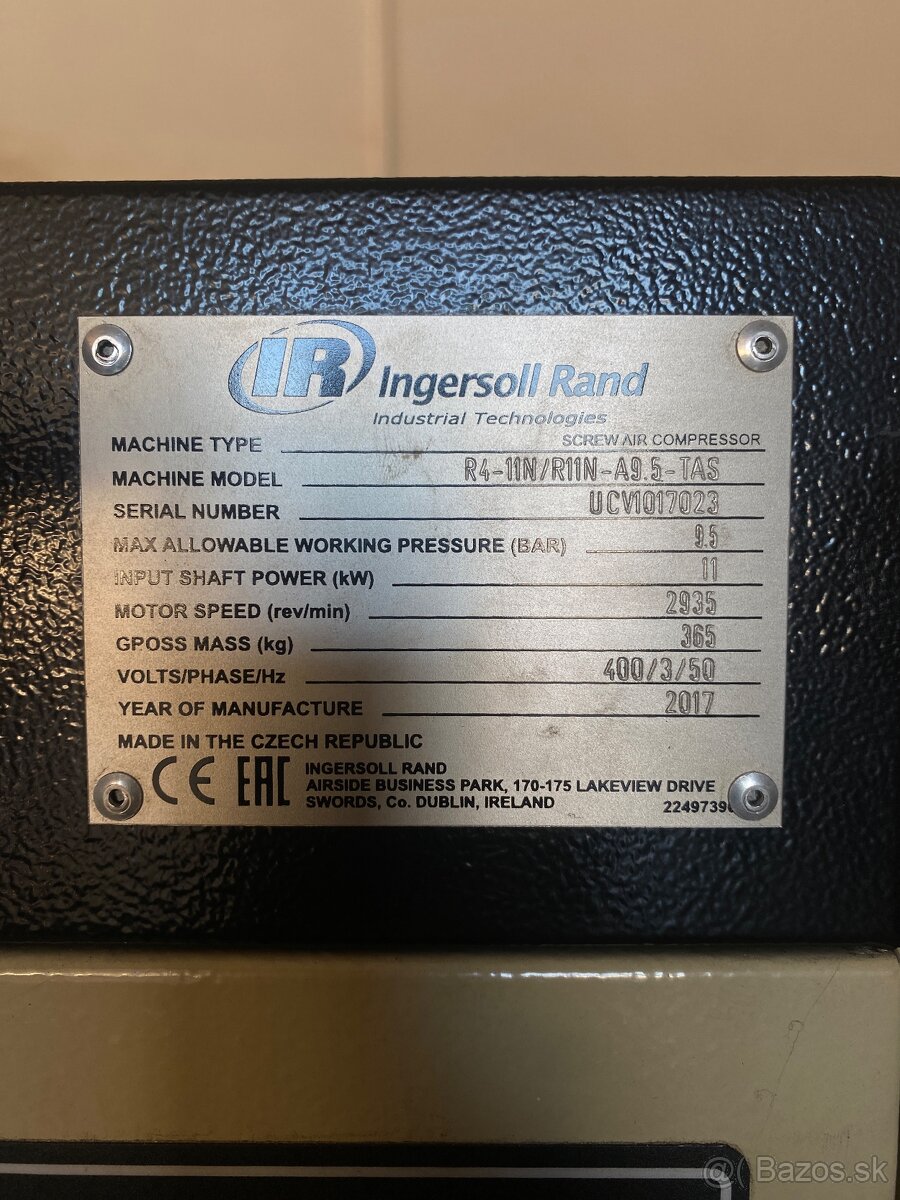 Skrutkový kompresor Ingesoll Rand 11 kw - 4