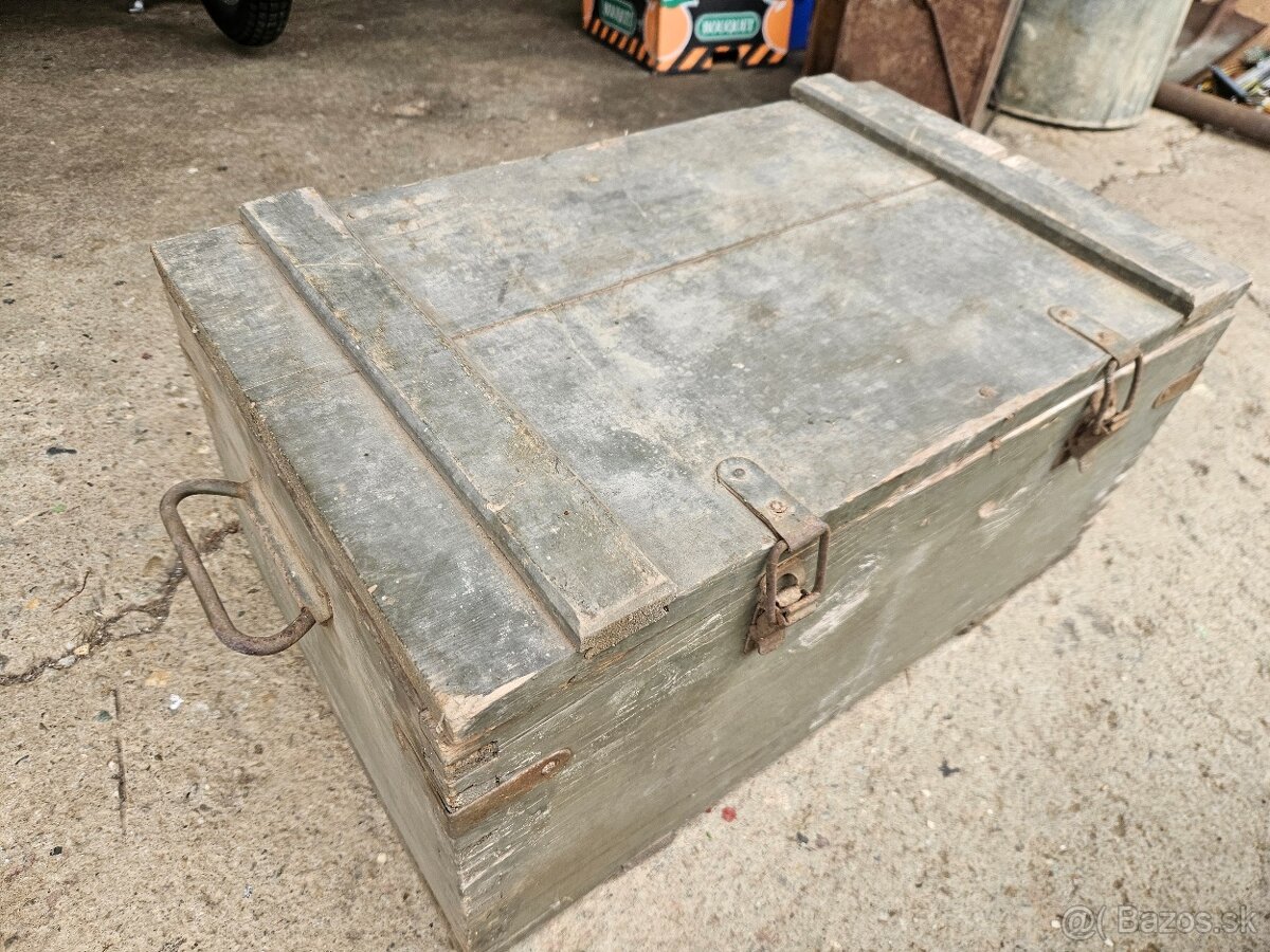 Vojenska drevena krabica bedňa 4. - 4