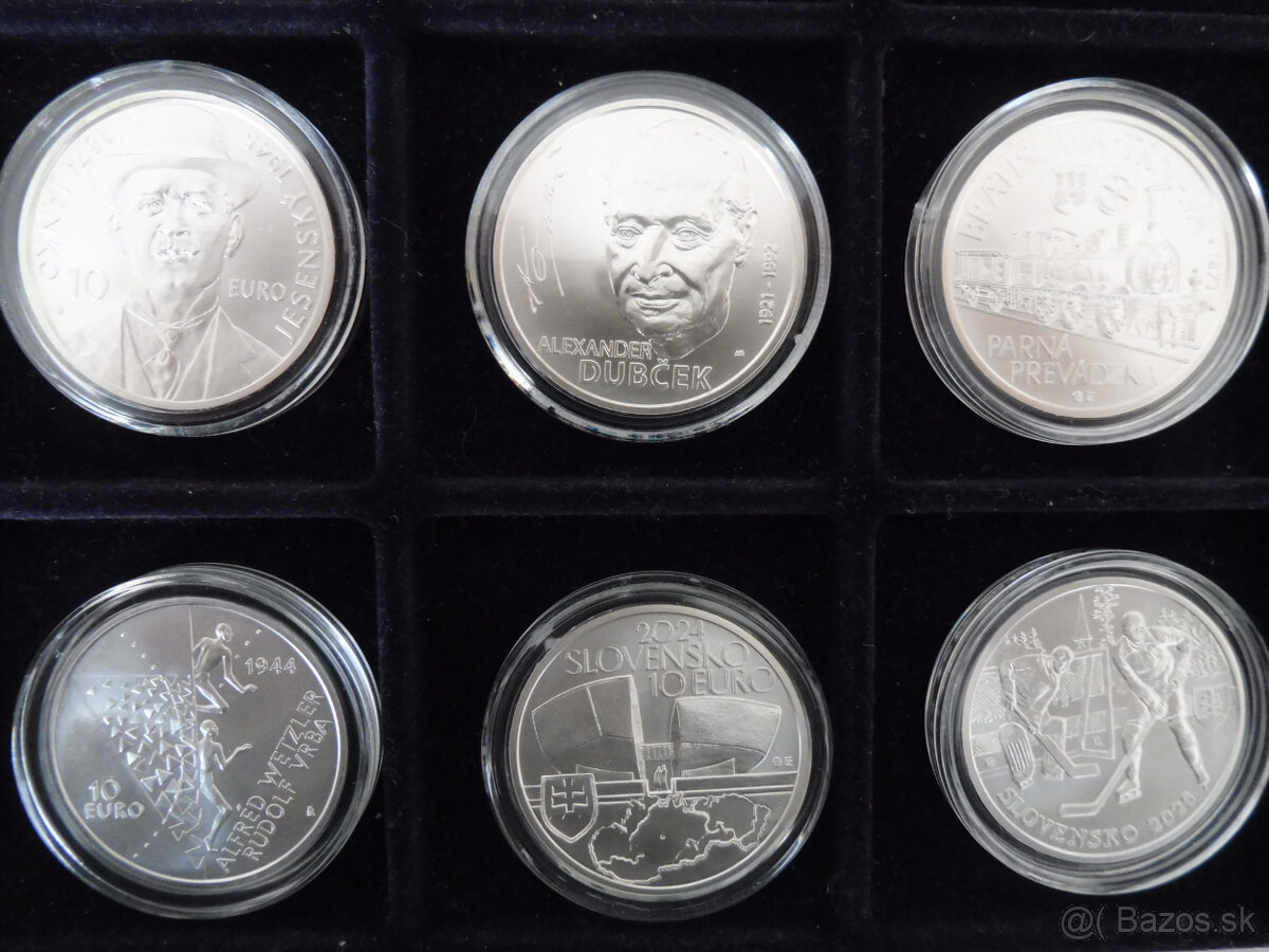 Strieborné mince SR, BK - 4