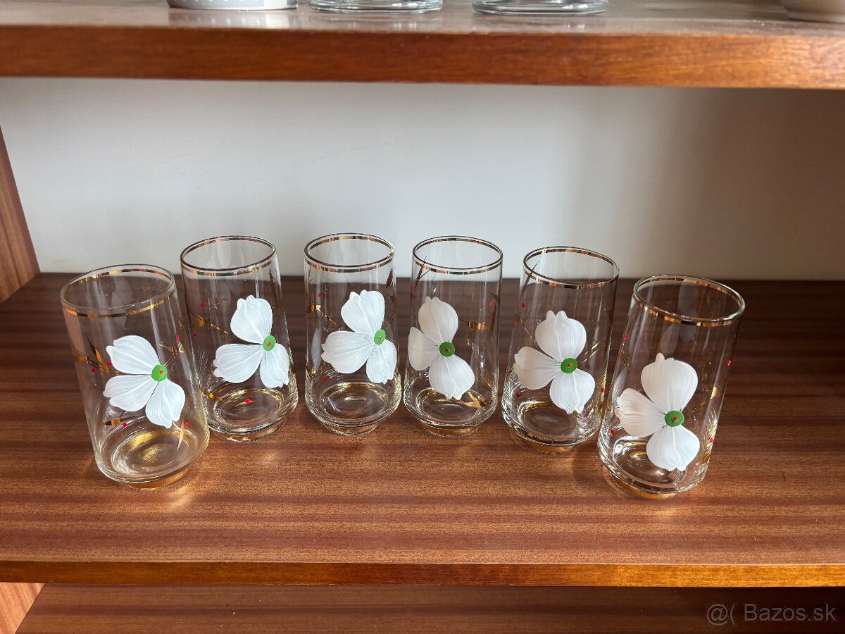 Pozlatene pohare sada - 4