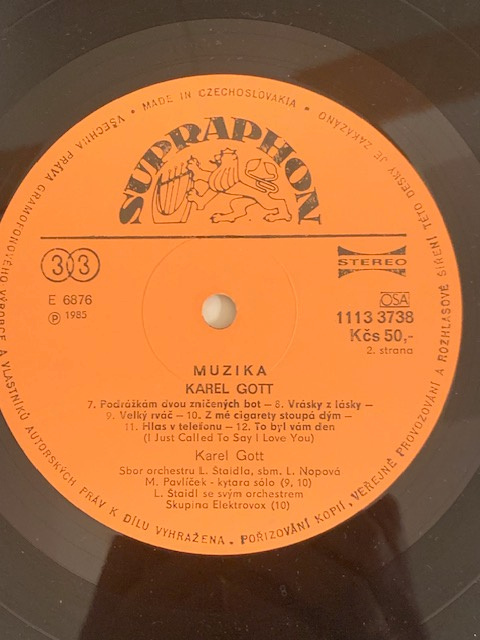 LP platňa-Karel Gott-Muzika - 4