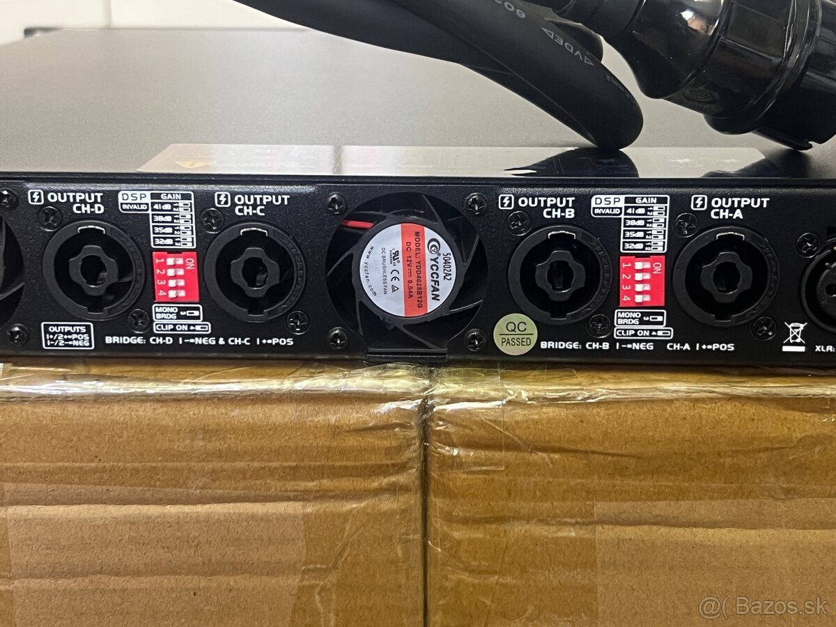 Predám nový zosilňovač 4x5000W - 4