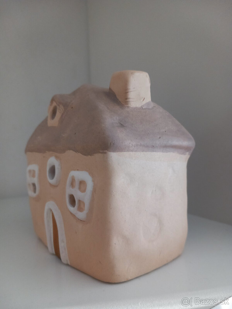 Sada 3ks keramické domčeky na sviečku - 4