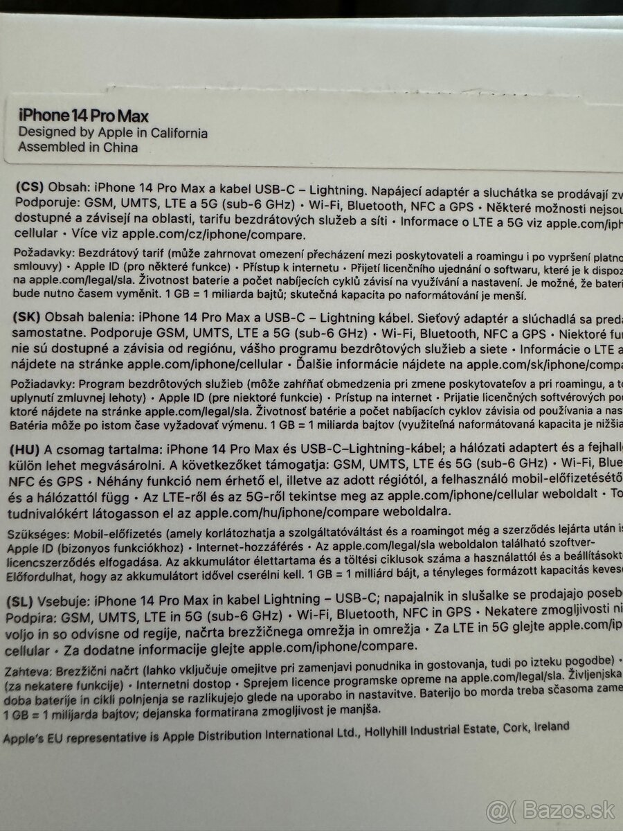 iPhone Apple 14 PRO MAX 128 GB fialový - 4