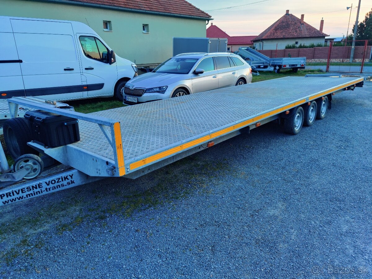 Prívesný vozík - trojnápravové plato - 4