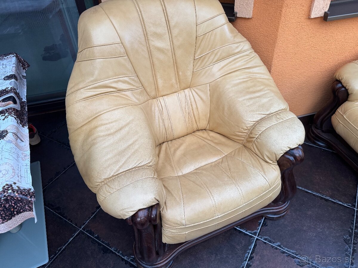 Predám koženú sedačku 3+2+1 - 4