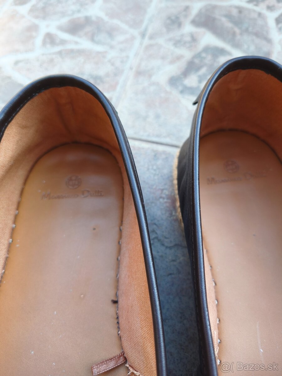 Pánske kožené espadrilky Massimo Dutti - 4