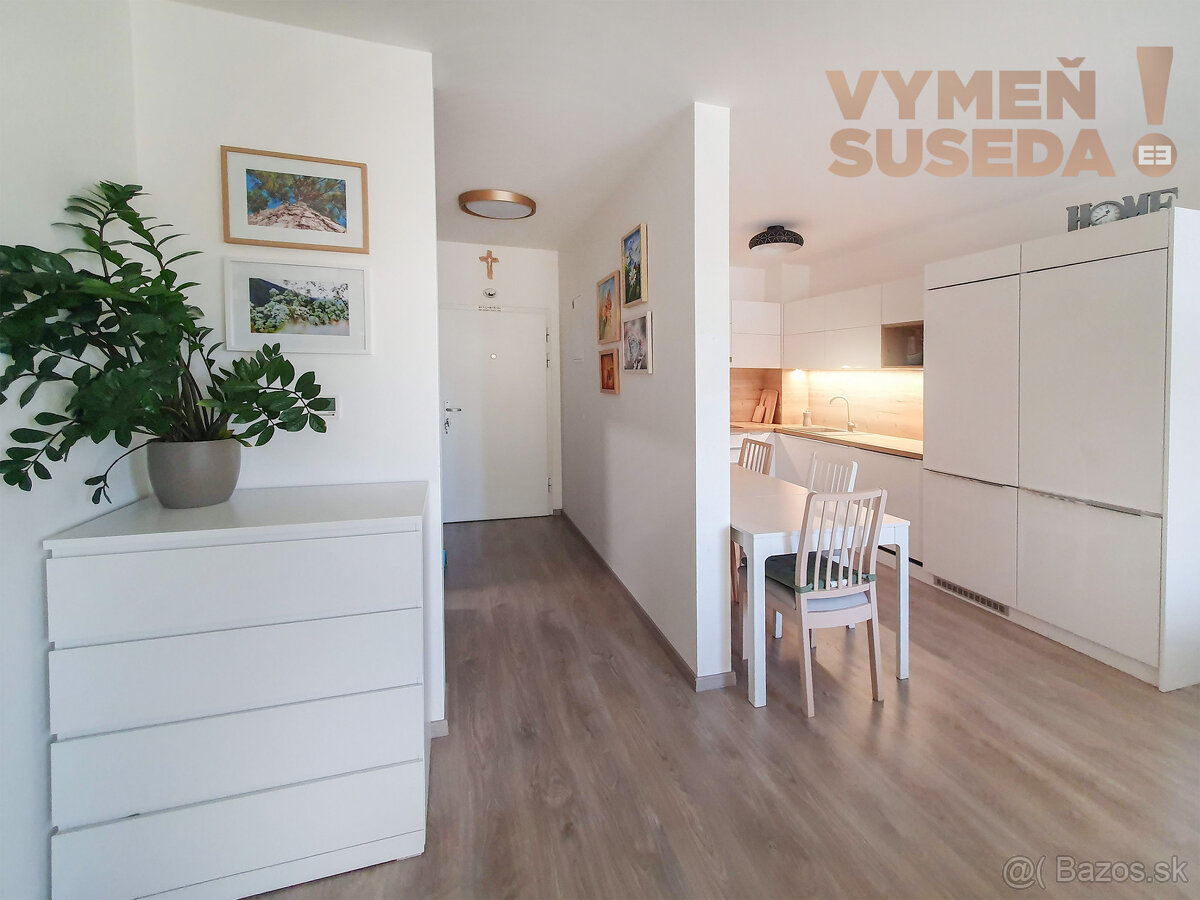 VYMEŇ SUSEDA - Výnimočný 2 IZB. BYT s balkónom, zariadená N - 4