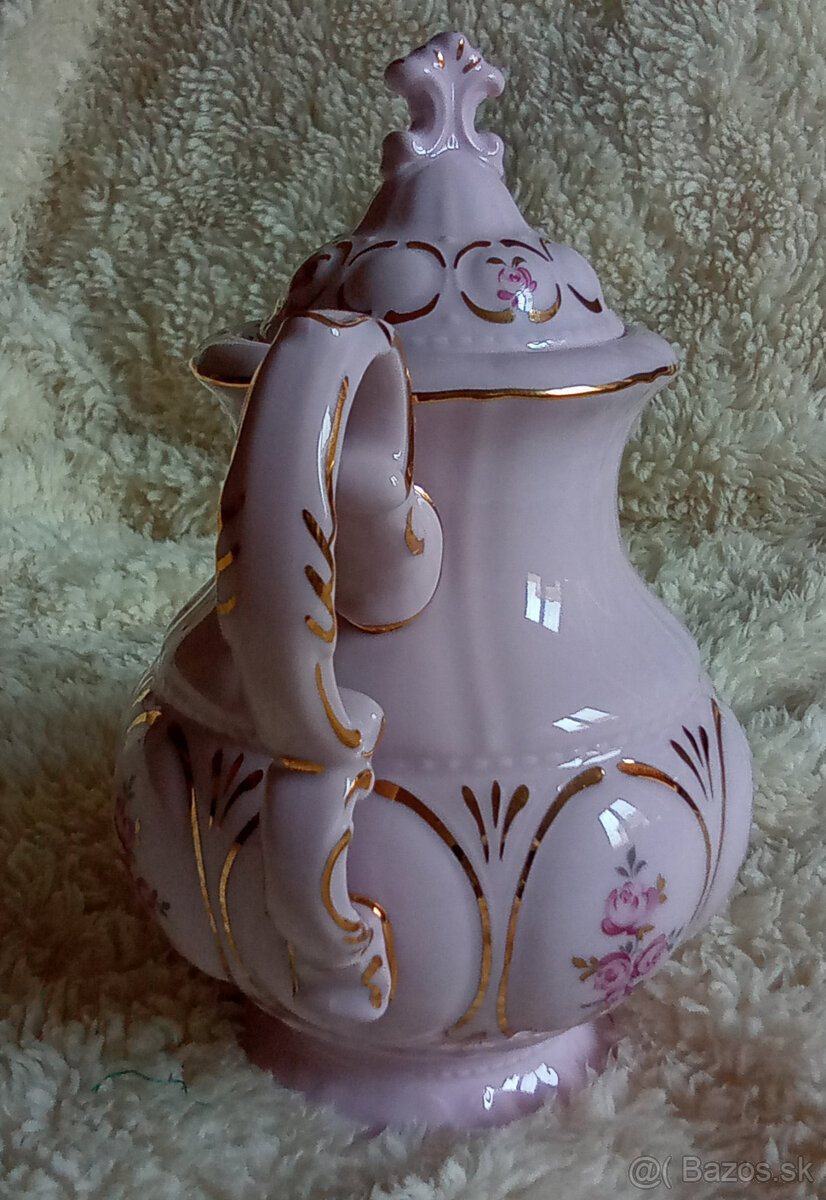 Kanvica na Kávu - Ružový Porcelán - 4