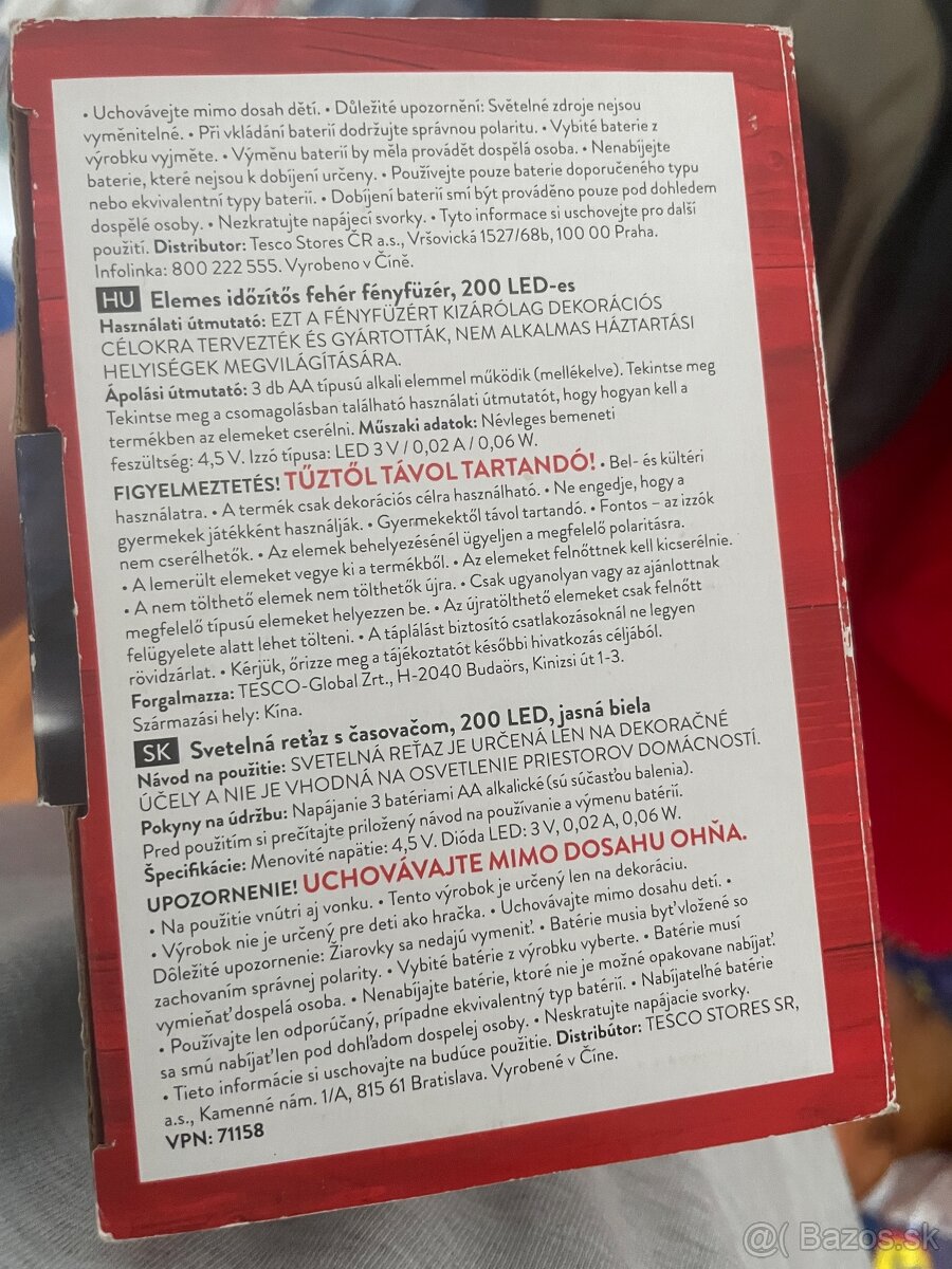 Predám svetielka 200 ks - svetelna retaz s casovacom - 4