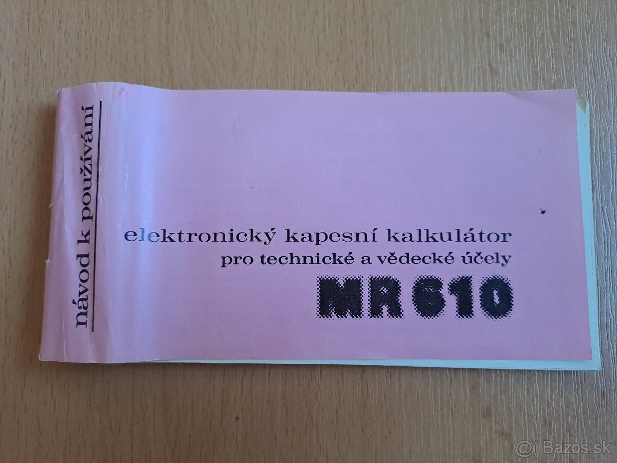 TESLA MR 610 – historická vědecká kalkulačka, komplet - 4