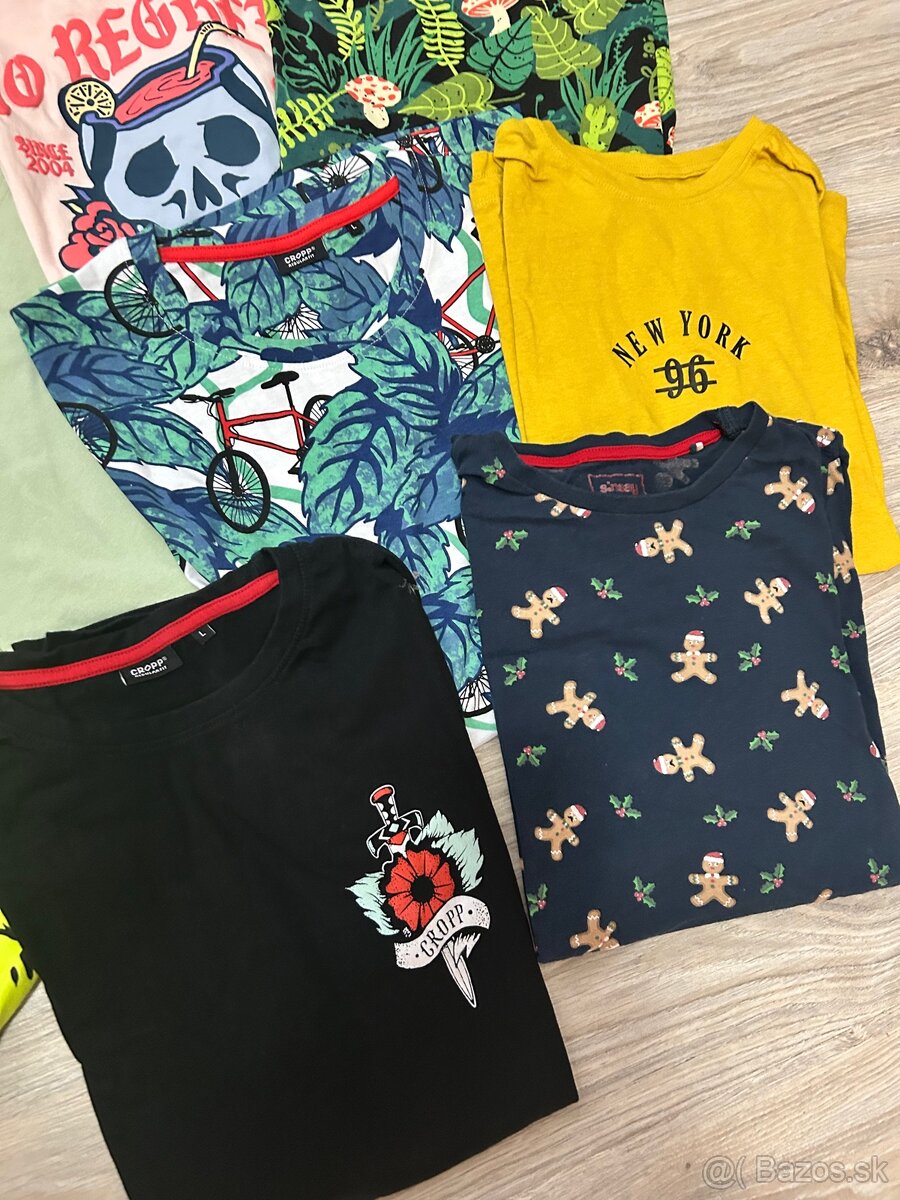Pánske tričká L nové, 10ks - 4