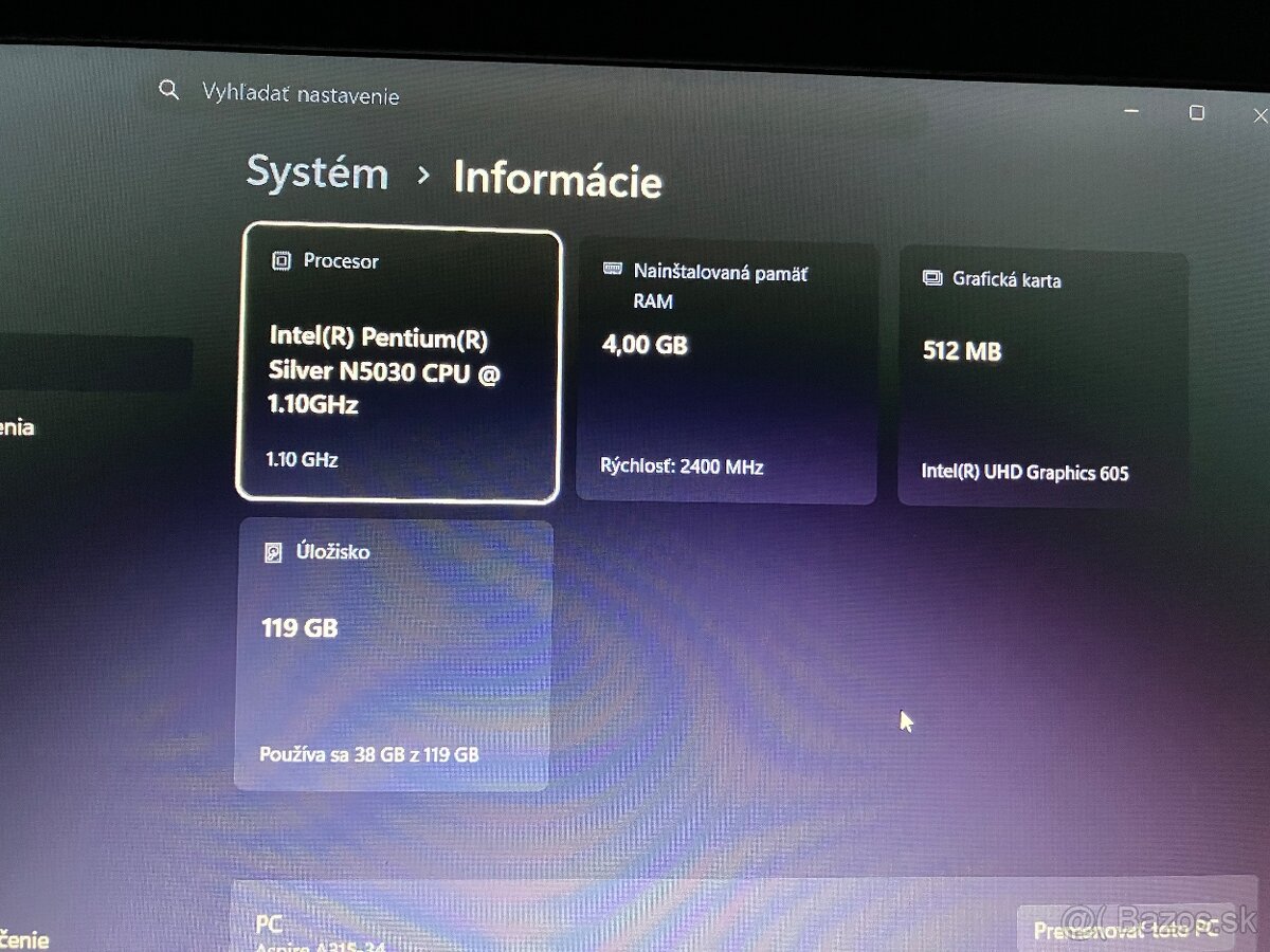 Acer aspire 3 - 4