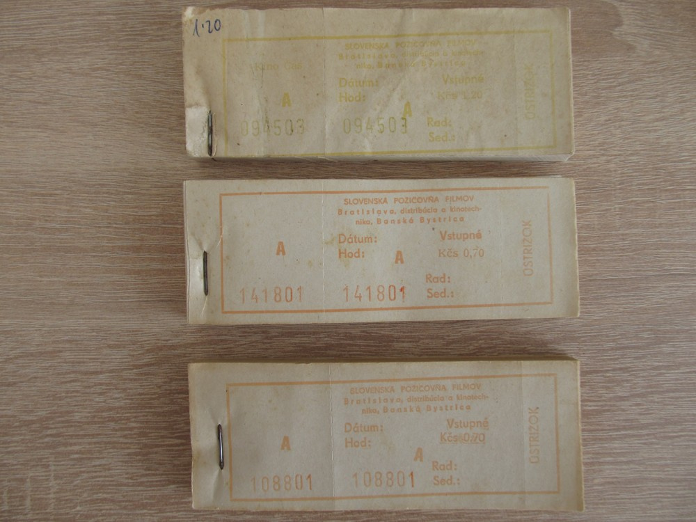 Predám retro vstupenky do kina ČSSR - 4
