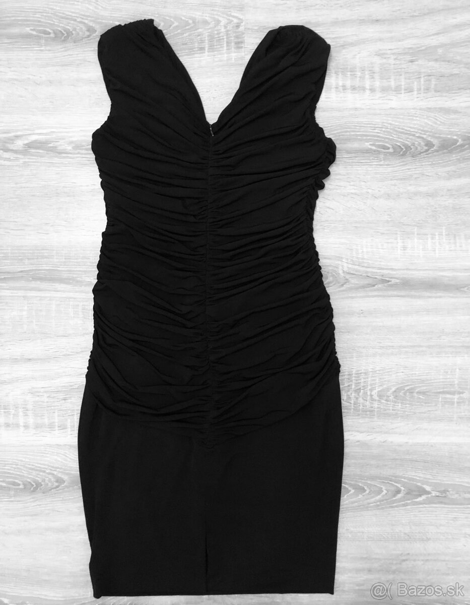 Čierne spoločenské šaty, veľkosť L - 4