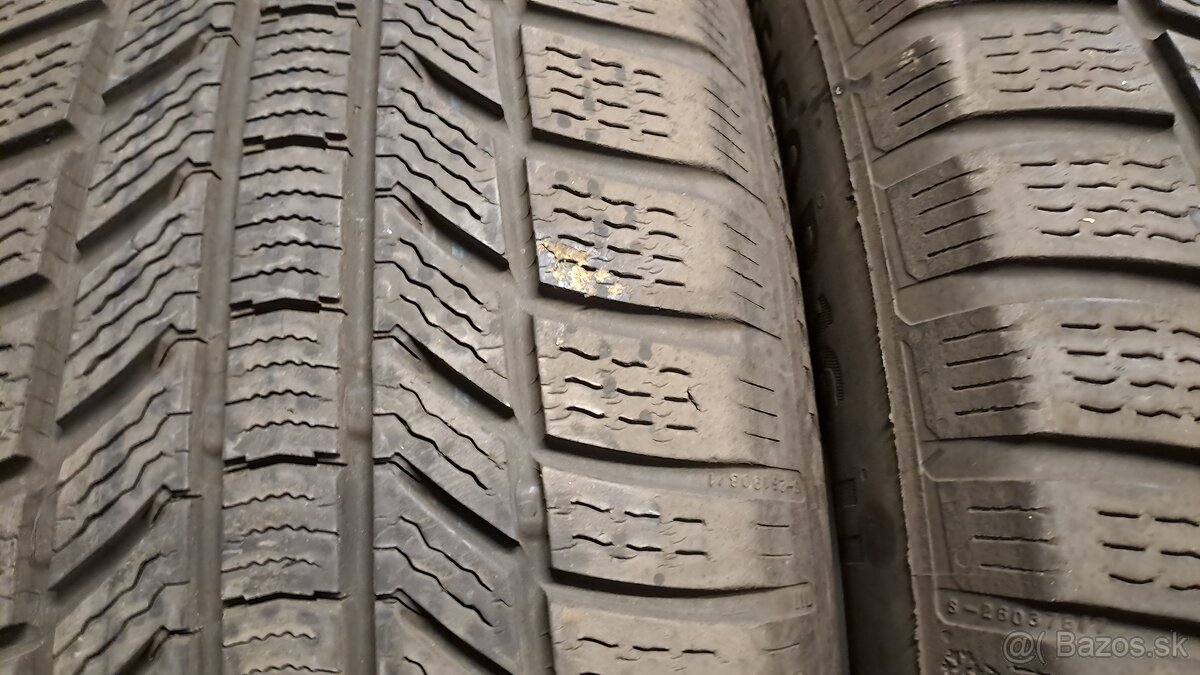 Predám 4ks jazdené zimné 205/60r16-91H Continental - 4