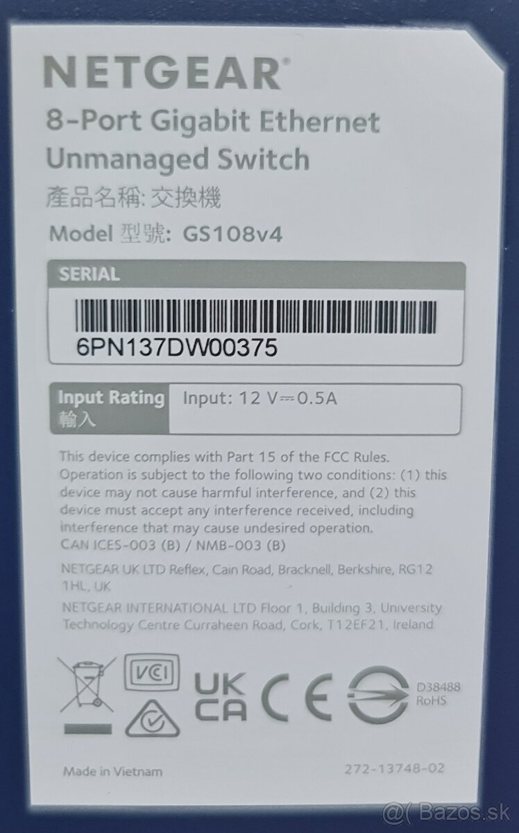 Netgear ProSAFE GS108 GbE switch - 4