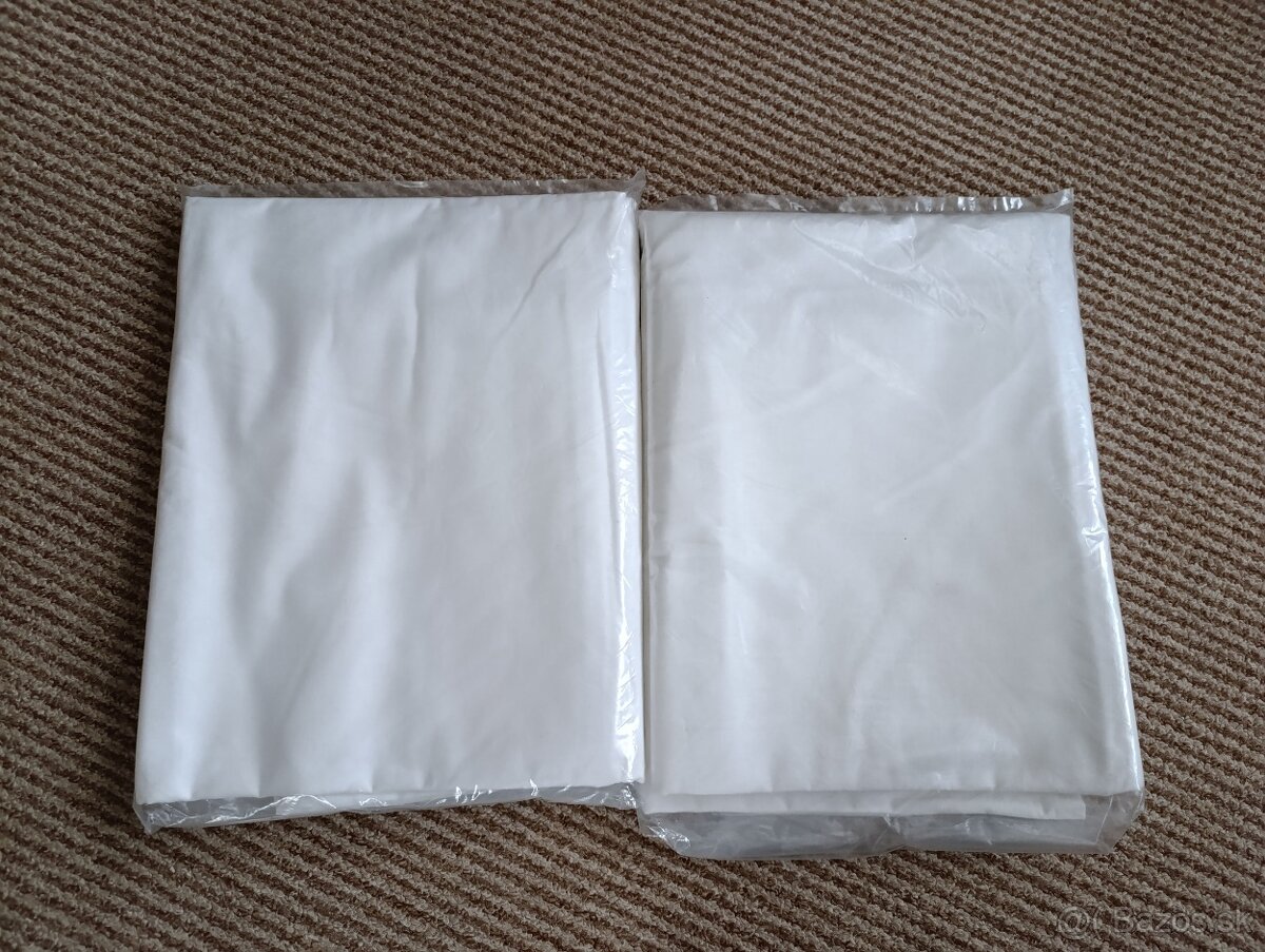 Posteľné obliečky a plachty biele bavlnené - 4